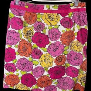 Skirtology Floral Print Skirt - Stylish & Colorful Size 12